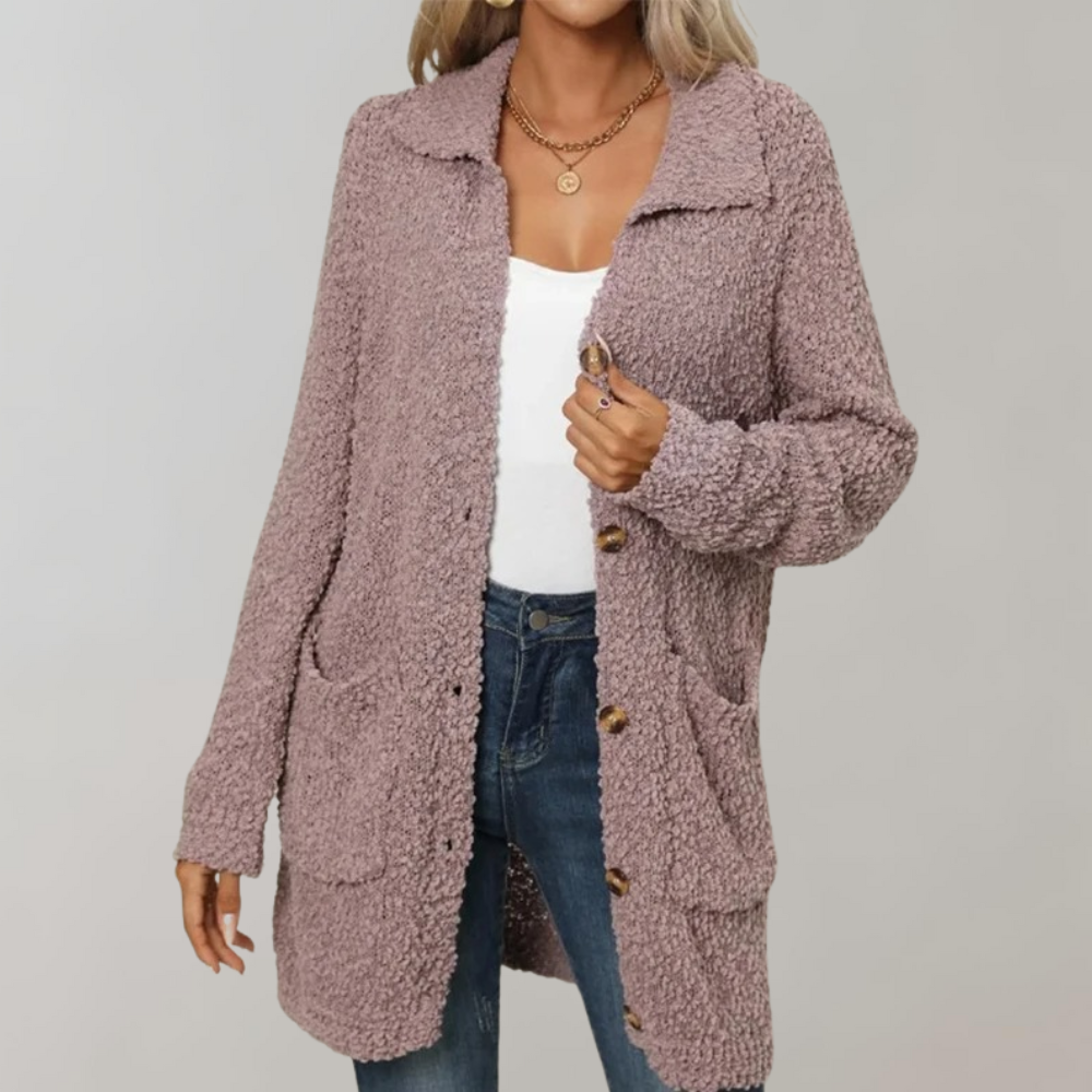 Damen Lange Strickjacke | Amelia