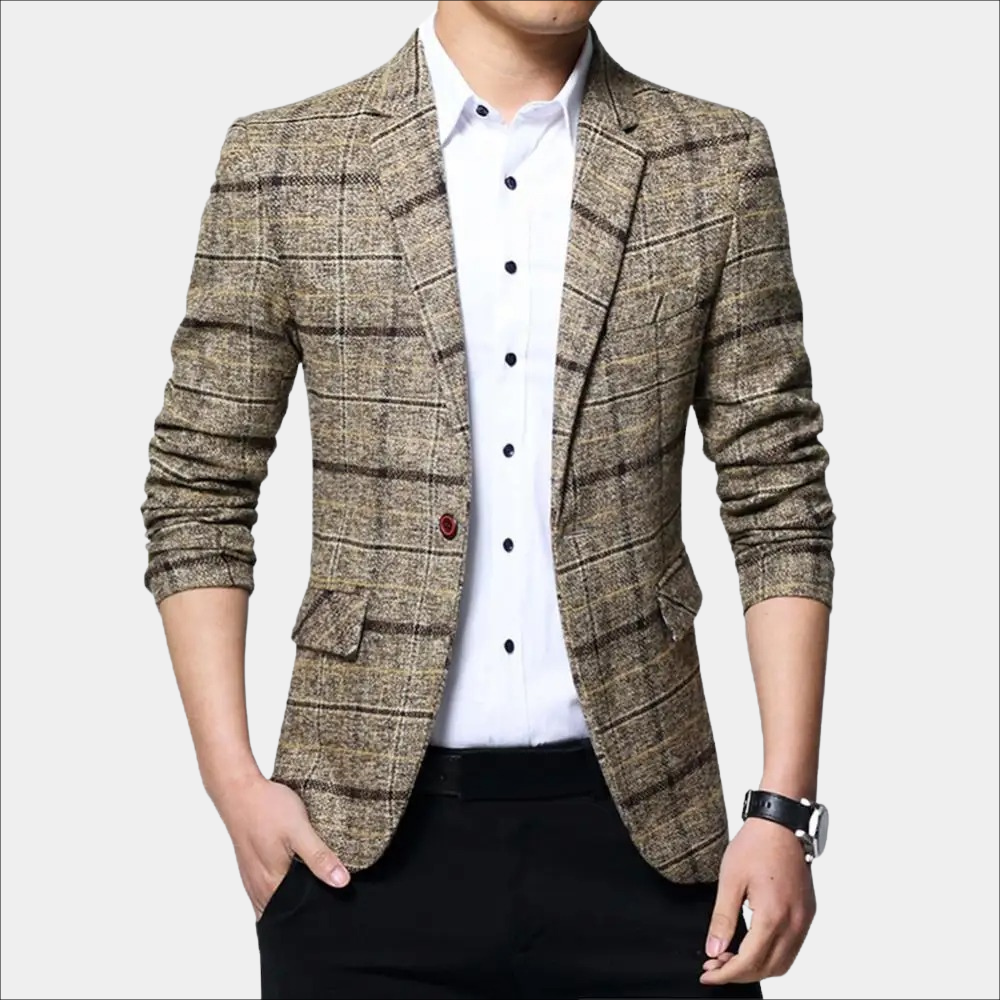 Casual Geruite Herenblazer | Ethan