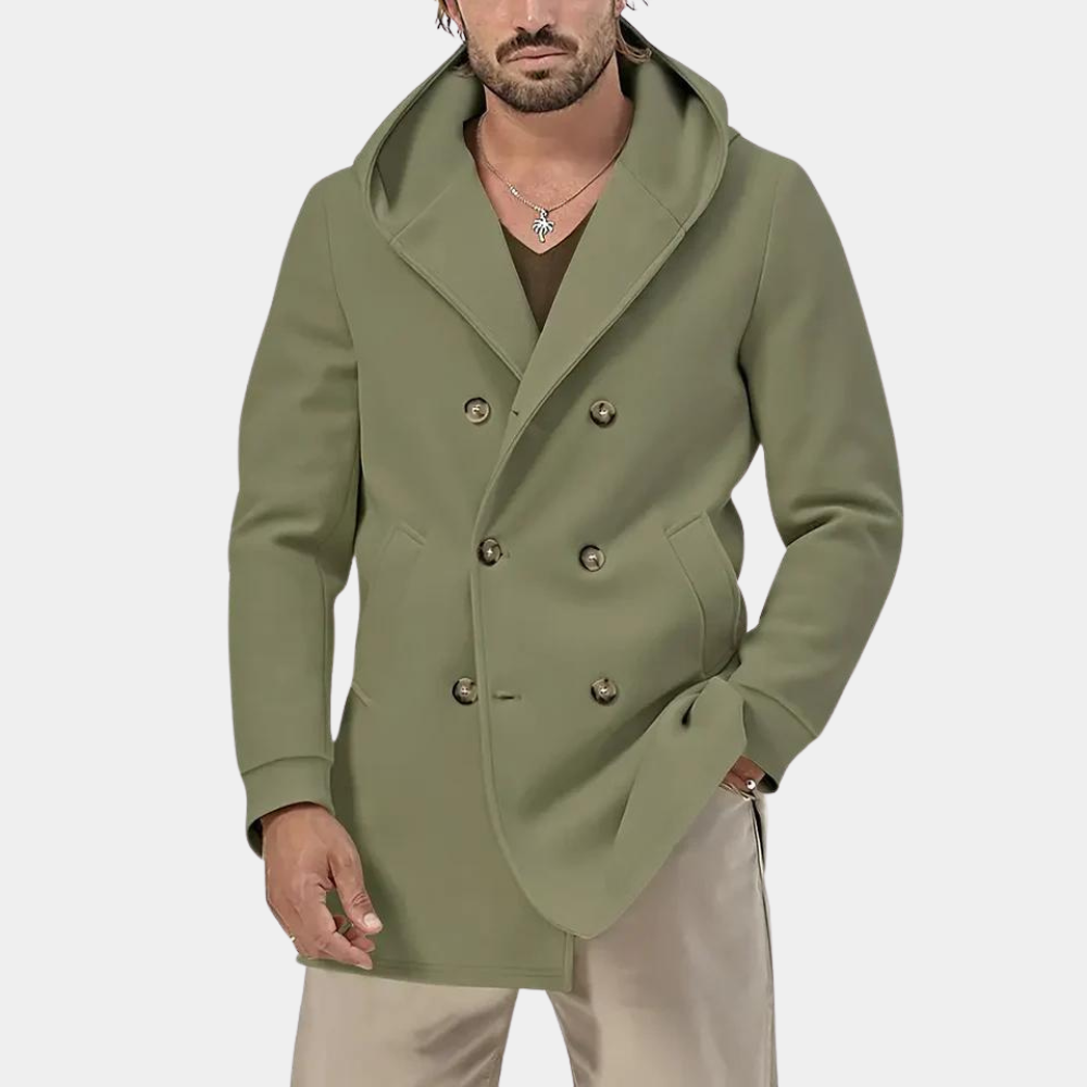 Casual Trenchcoat voor Heren met Capuchon | Noah