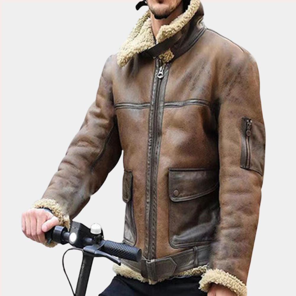 Coole warme Bikerjacke für Herren | Axel