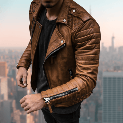 Stylische Lederjacke für Herren | Alexander