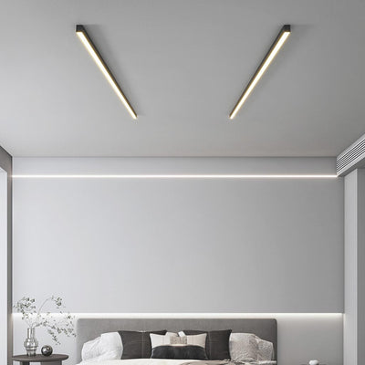 Lumos Lineaire LED Plafondlamp - Minimalistisch Ontwerp in Zwart/Wit