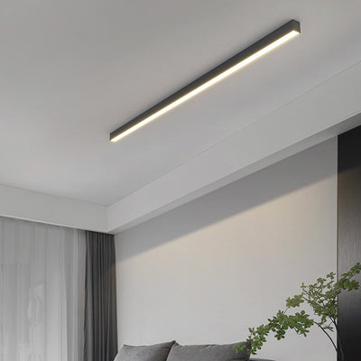 Lumos Lineaire LED Plafondlamp - Minimalistisch Ontwerp in Zwart/Wit