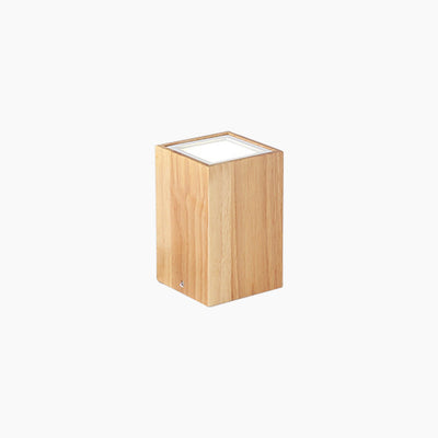 Nordic Beam LED Ceiling Light - Sleek Cylindrical and Cubic Wooden Design