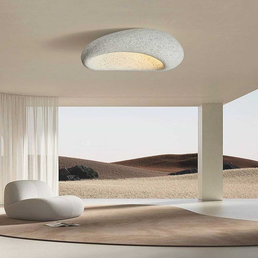 Wabi-Sabi Wolk Flush Mount Plafondlamp - Verkrijgbaar in 3 Elegante Kleuren