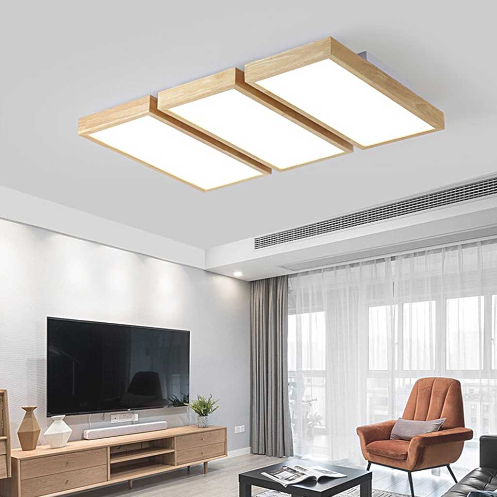 Rechteckige Deckeneinbauleuchte Nordic Glow mit dimmbarer LED