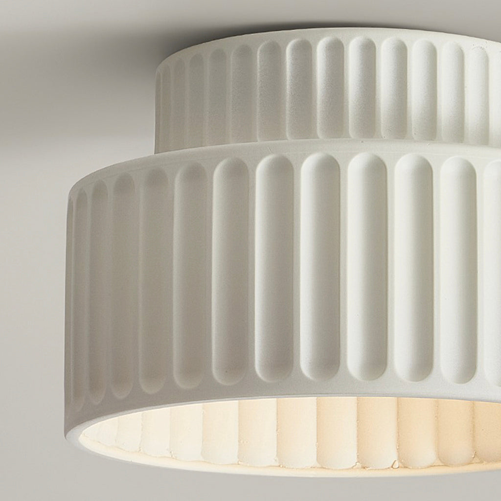 Nordic Glow Plissé Plafondlamp / Hanglamp – Crème Geplooid Ontwerp in 4 Kleuren