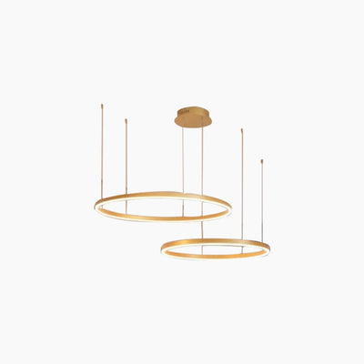 LumiRingen LED Kroonluchter – Luxe Dimbare Hanglamp met Meerdere Ringen in Modern Aluminium Design