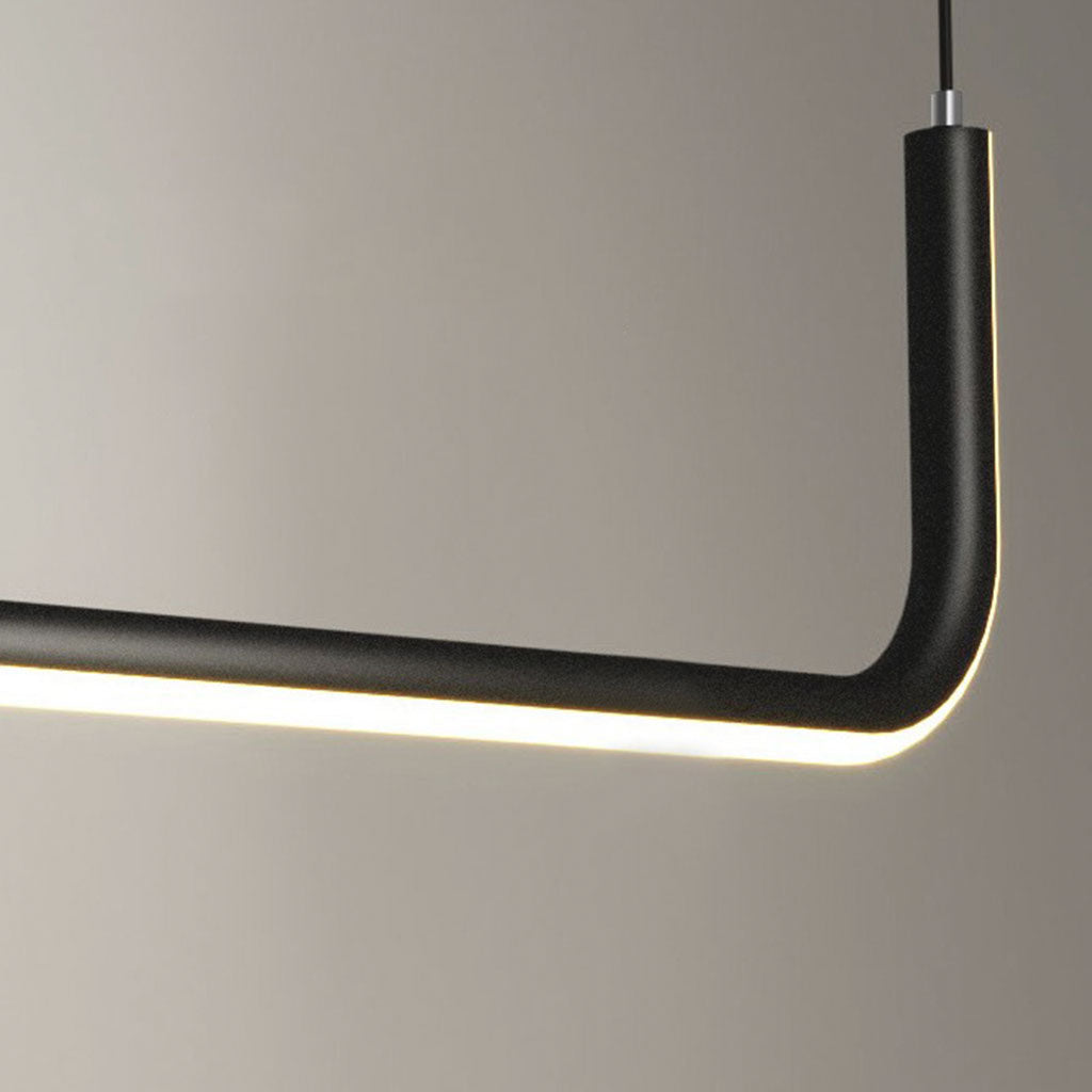 LuxeLinea LED Kroonluchter – Elegante Lineaire Hanglamp met Dimbare Verlichting