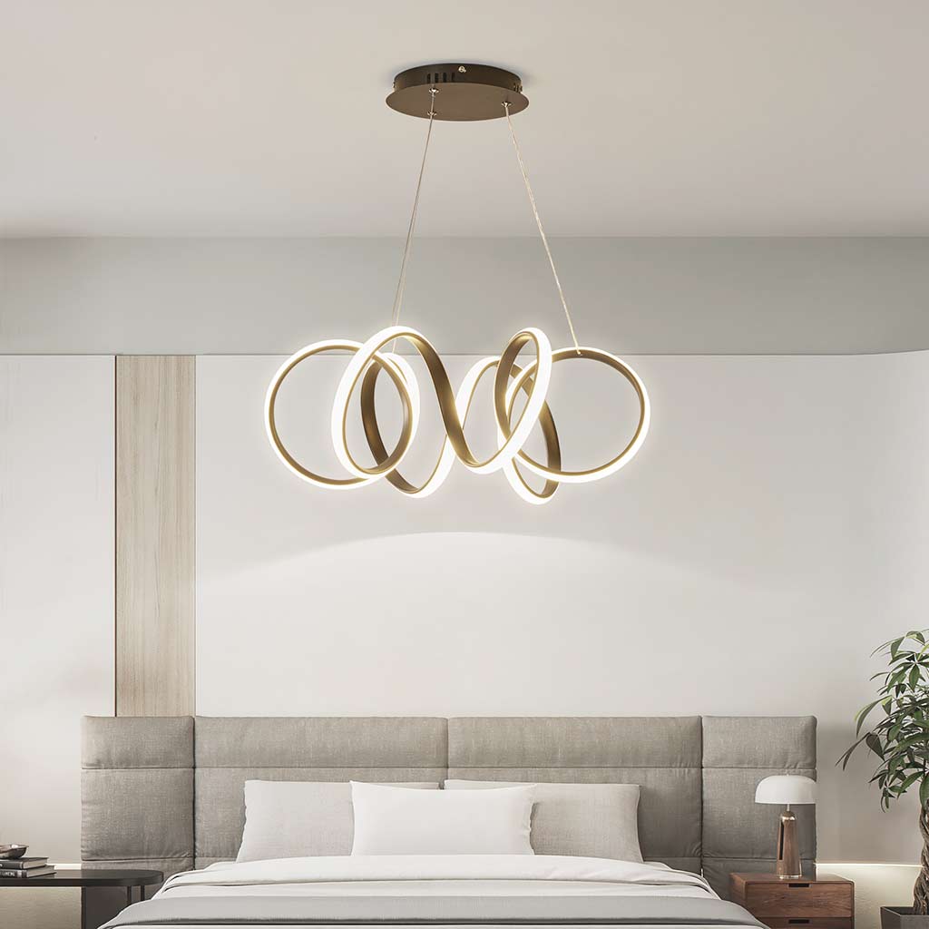 LuxeRing LED Hanglamp – Elegante Minimalistische Cirkelvormige Verlichting met Dimbare Functie