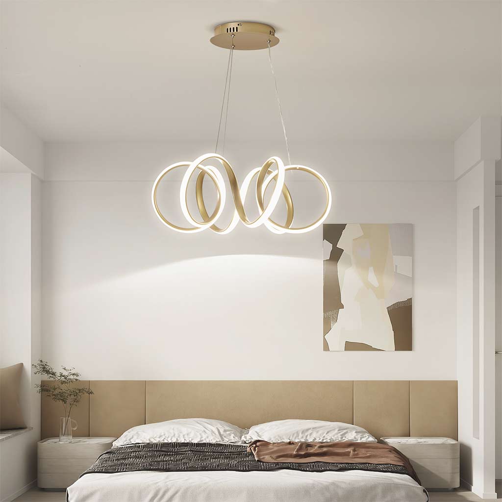 LuxeRing LED Hanglamp – Elegante Minimalistische Cirkelvormige Verlichting met Dimbare Functie