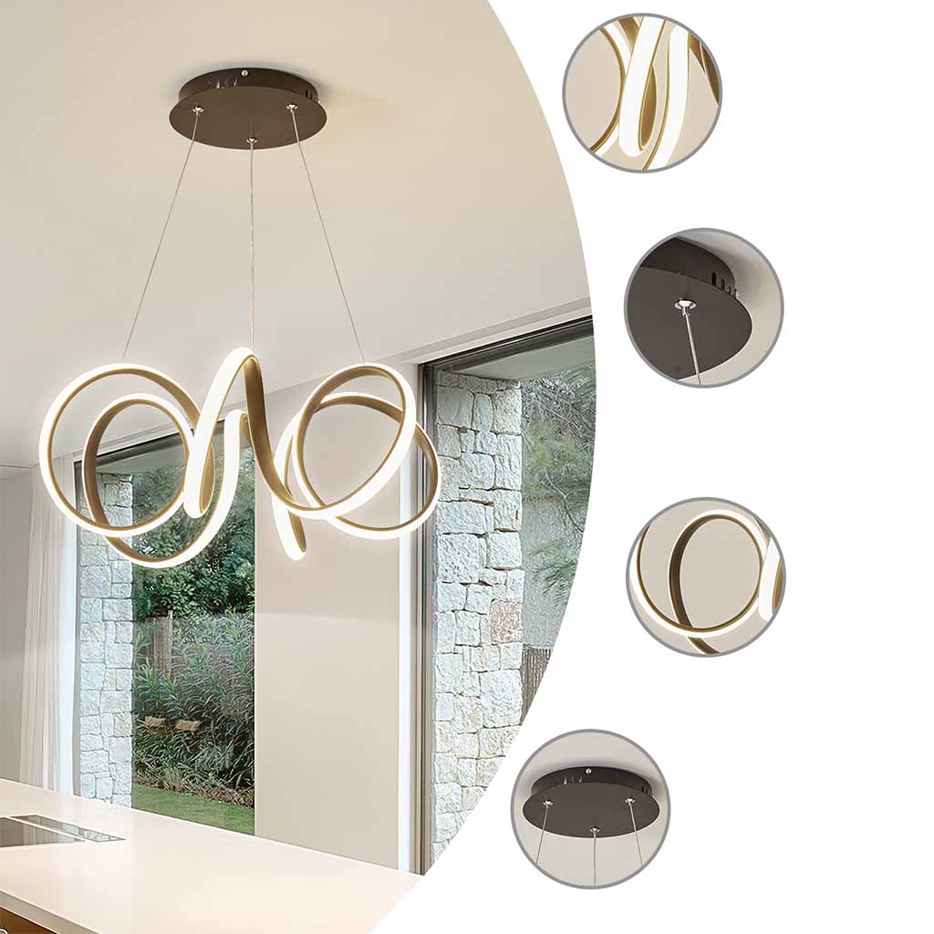 LuxeRing LED Hanglamp – Elegante Minimalistische Cirkelvormige Verlichting met Dimbare Functie