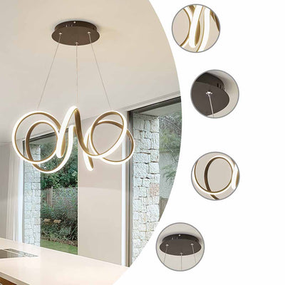 LuxeRing LED Hanglamp – Elegante Minimalistische Cirkelvormige Verlichting met Dimbare Functie