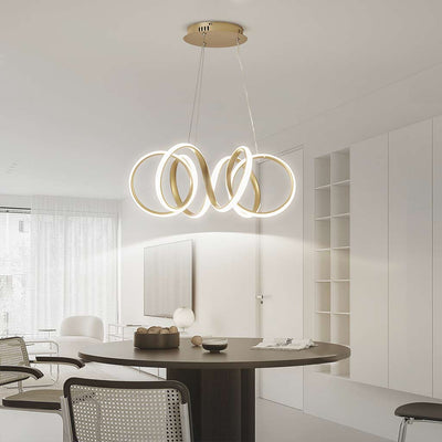 LuxeRing LED Hanglamp – Elegante Minimalistische Cirkelvormige Verlichting met Dimbare Functie