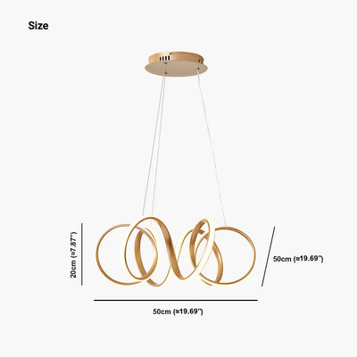 LuxeRing LED-Hängelampe – elegante, minimalistische kreisförmige Beleuchtung mit dimmbarer Funktion