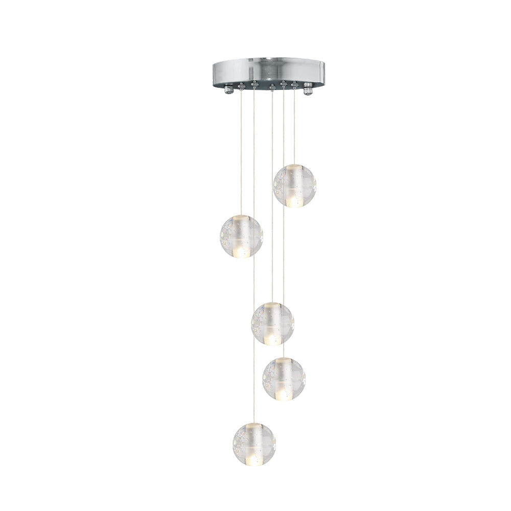 Kristallen Globe Cluster Hanglamp