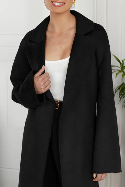 Losse Wollen Trenchcoat voor Dames | Isabelle