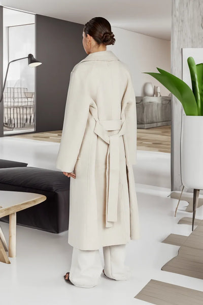 Losse Wollen Trenchcoat voor Dames | Isabelle