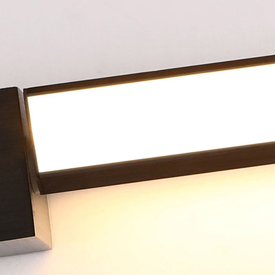 BlackLine LED-Wandleuchte – elegantes schwarzes Design für Badezimmer, Wohnzimmer oder Schlafzimmer – Metall- und Acrylkonstruktion