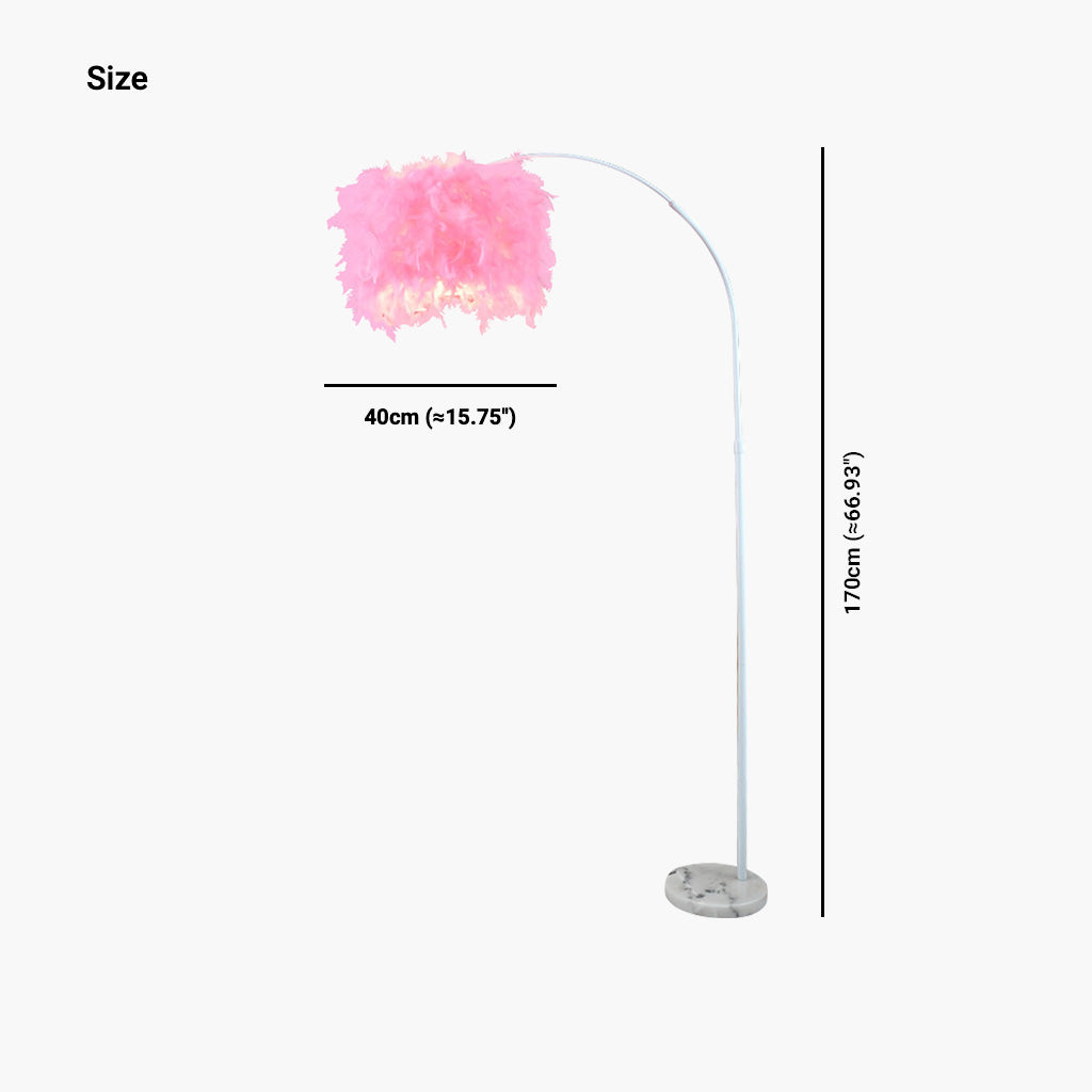 Traumhafte Glow-Stehlampe – Bezauberndes Design in Weiß und Rosa