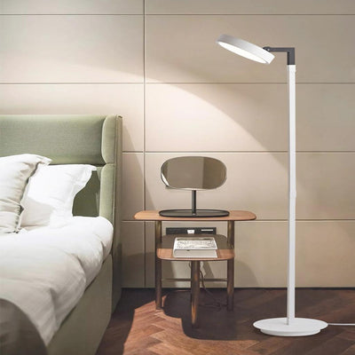 LuxeFlex Dimbare en Verstelbare LED Vloerlamp - Minimalistisch in Wit