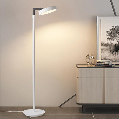 LuxeFlex Dimbare en Verstelbare LED Vloerlamp - Minimalistisch in Wit