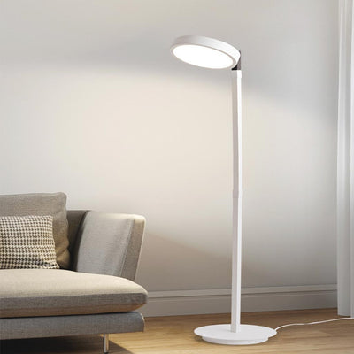 LuxeFlex Dimbare en Verstelbare LED Vloerlamp - Minimalistisch in Wit