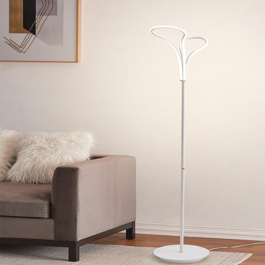 LumiAura: Unieke Modern Minimalistische Volledig Spectrum Dimbare Vloerlamp