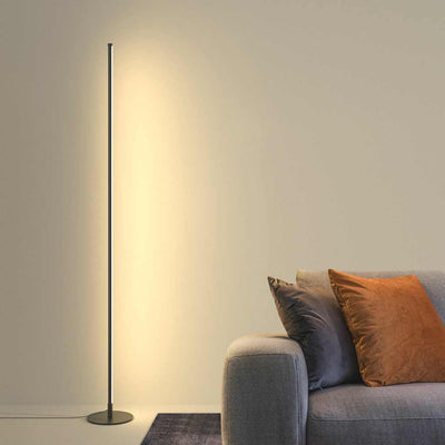 Lumos Slimline Dimbare LED Vloerlamp - Minimalistisch Ontwerp in Zwart/Wit