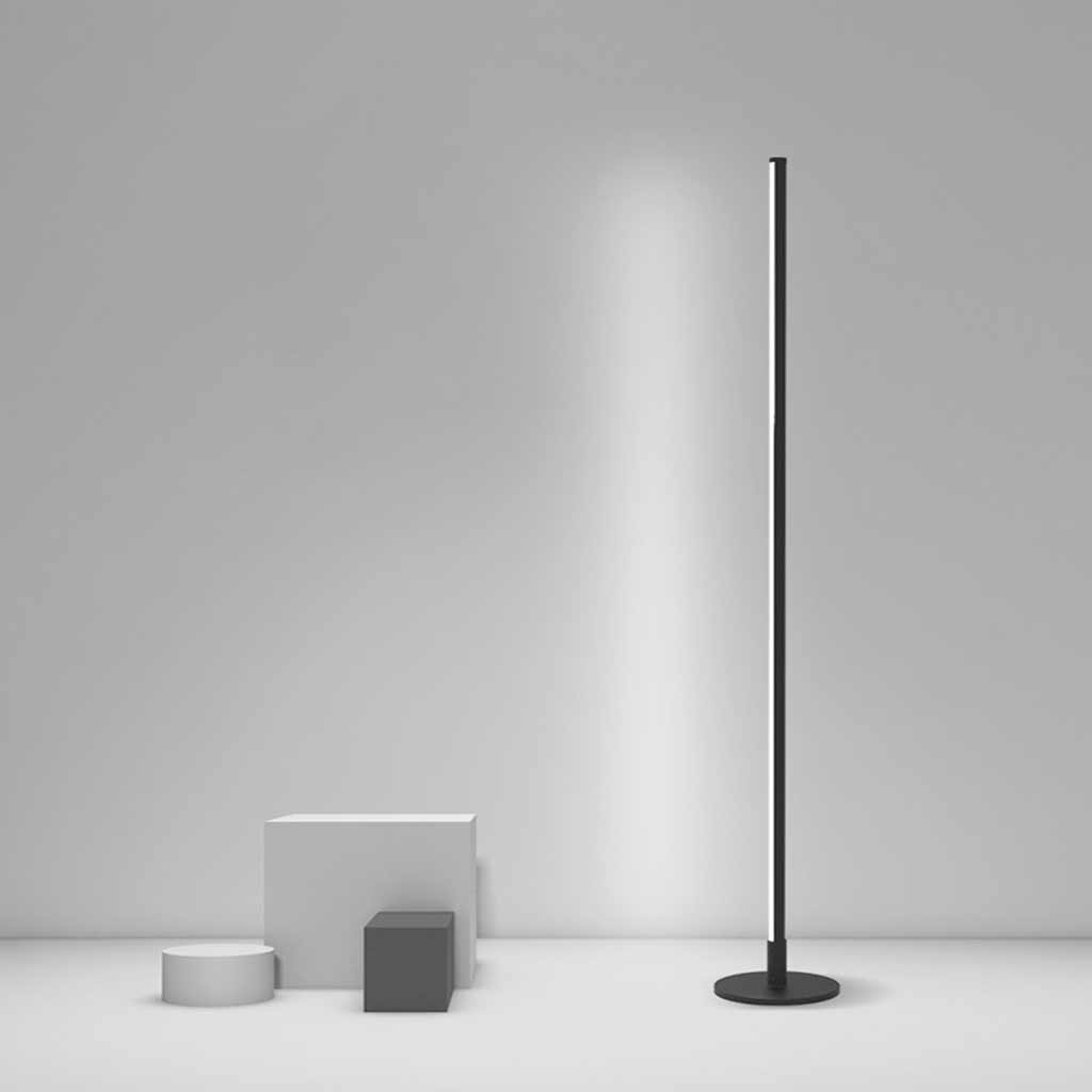 Lumos Slimline Dimbare LED Vloerlamp - Minimalistisch Ontwerp in Zwart/Wit