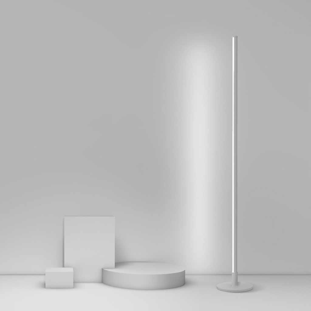 Lumos Slimline Dimbare LED Vloerlamp - Minimalistisch Ontwerp in Zwart/Wit