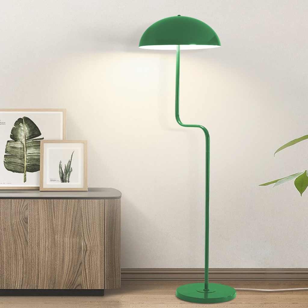 Mushroom Glow Stehlampe – Einzigartiges grünes Eisenkuppeldesign