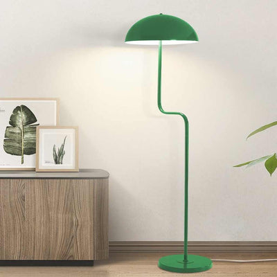 Mushroom Glow Stehlampe – Einzigartiges grünes Eisenkuppeldesign