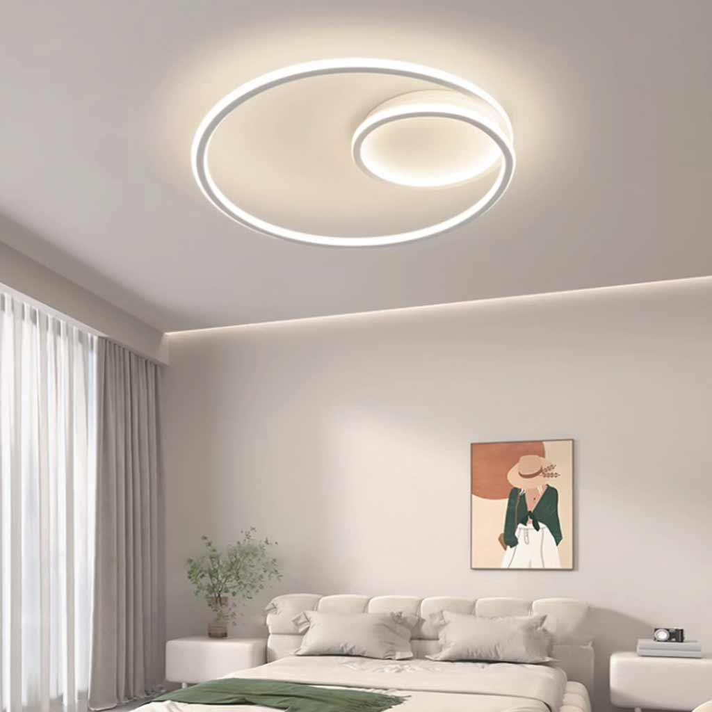 AuraLite Minimalistische verstellbare LED-Deckenleuchte – elegantes Schwarz/Weiß-Finish