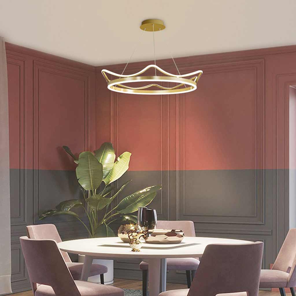 DreamLuxe LED-Kronleuchter – Stimmungsvolle dimmbare Hängelampe in Gold oder Pink