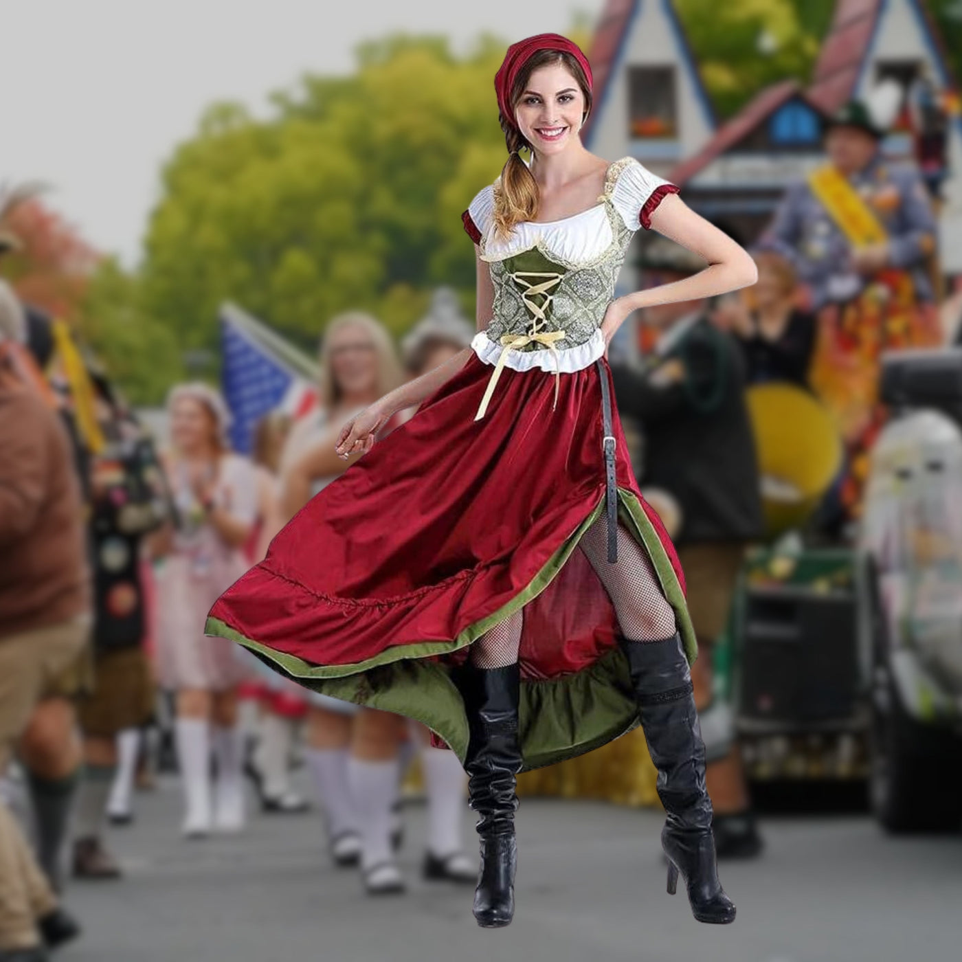 Feestelijke Oktoberfest Cosplay Outfit Kostuum | Liesbeth