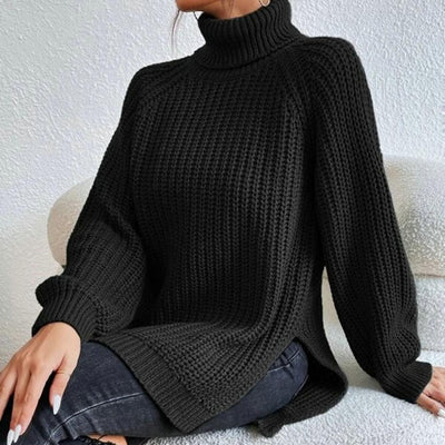 Eleganter Rollkragenpullover aus Baumwolle für Damen | Sofia