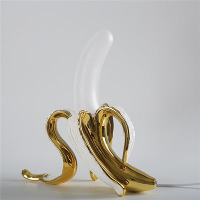 Goldene Bananen-Art-Deco-Tischlampen – elegante Beleuchtung für ein schickes Interieur