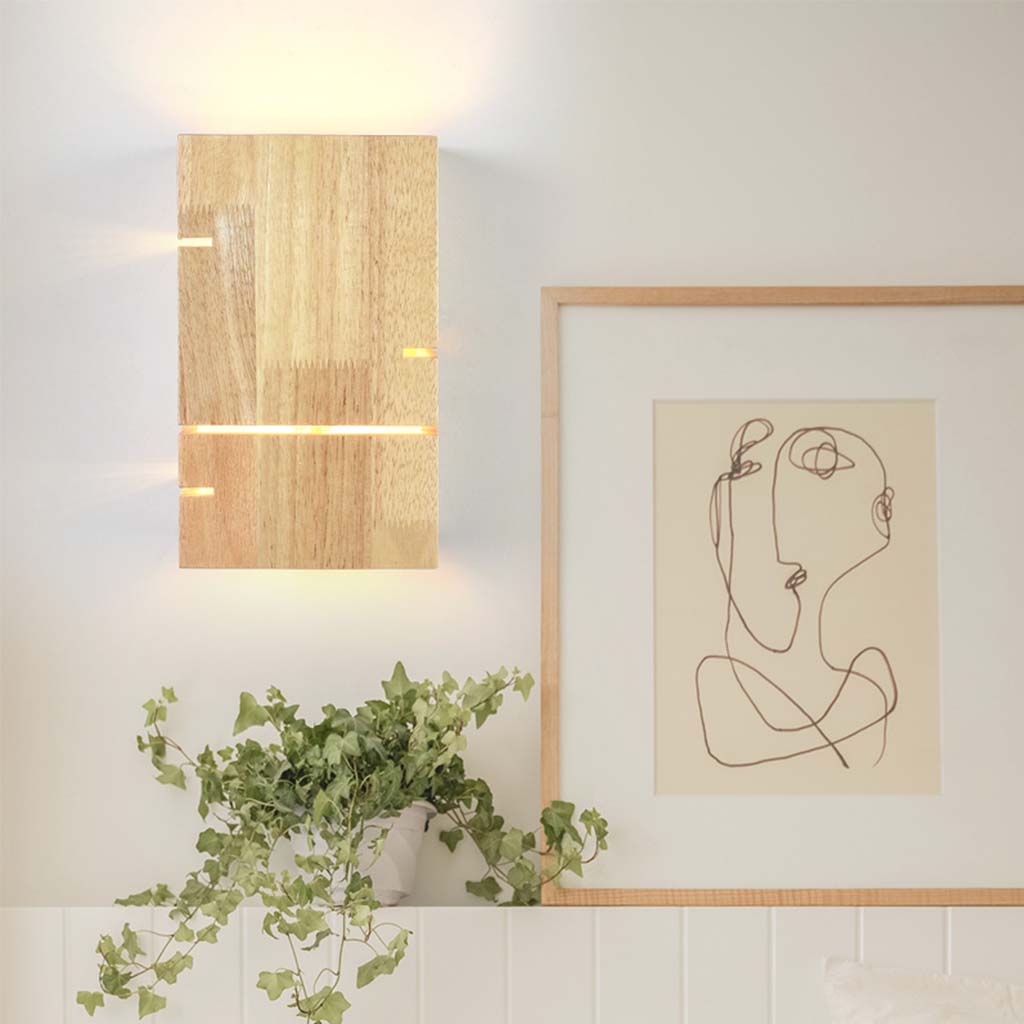 ZenGlow LED Wandlamp - Japandi Stijl voor Slaapkamer & Woonkamer