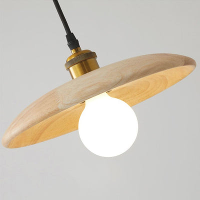 ScandiGlow Hängelampe – Moderne Deckenlampe aus Holz mit minimalistischem Japandi-Design