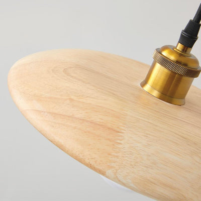 ScandiGlow Hängelampe – Moderne Deckenlampe aus Holz mit minimalistischem Japandi-Design