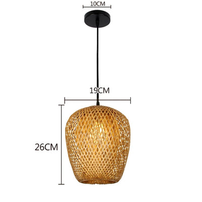 BamboeAmbacht | Gevlochten Bamboe Lamp