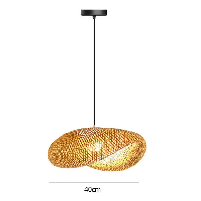 BamboeAmbacht | Gevlochten Bamboe Lamp