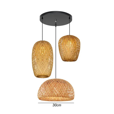 BamboeAmbacht | Gevlochten Bamboe Lamp