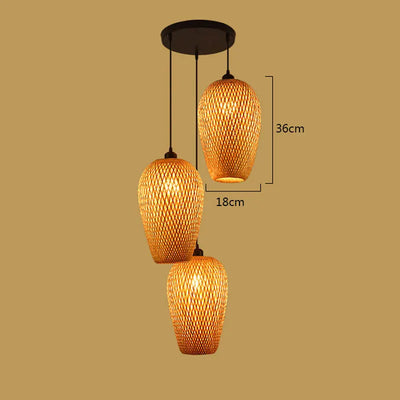 BambooCraft | Geflochtene Bambuslampe