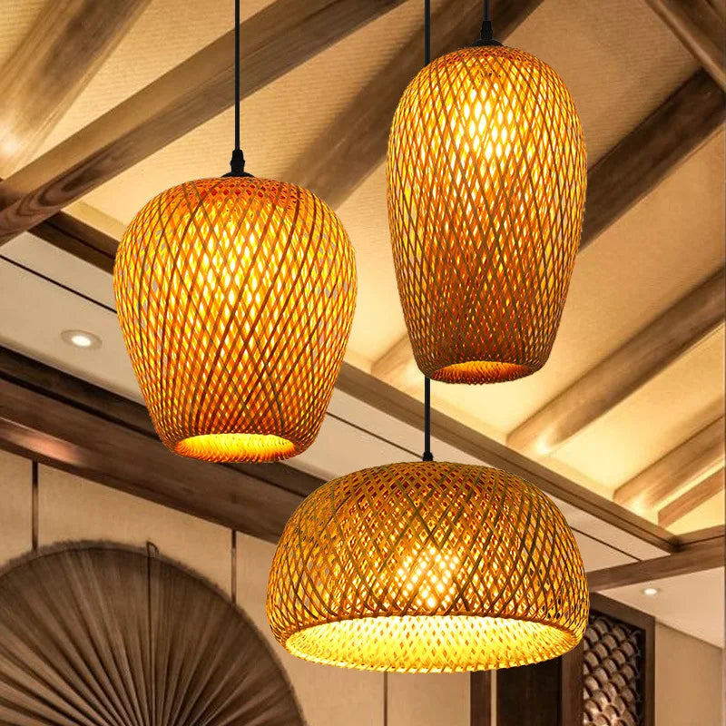 BambooCraft | Geflochtene Bambuslampe