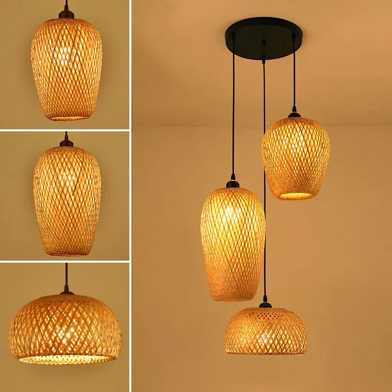 BamboeAmbacht | Gevlochten Bamboe Lamp