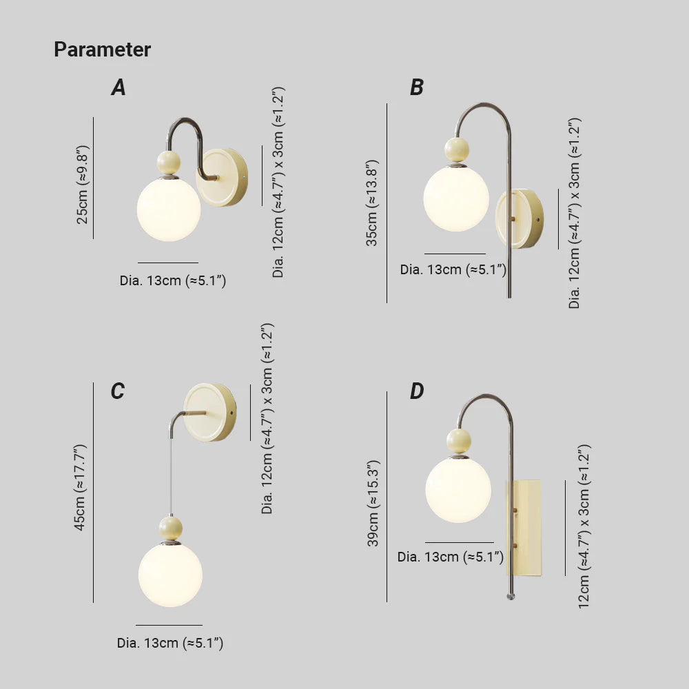 KarmijnSchijn Moderne LED-Wandleuchte – stilvolles rotes Kaffeeglas für das Schlafzimmer