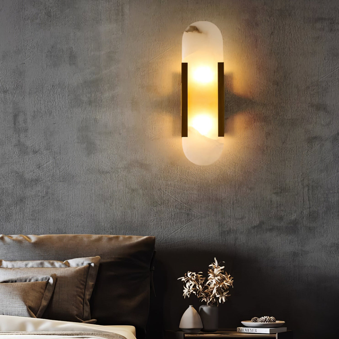 LuxeLicht | Stijlvolle Wandlamp met Elegante Messing Accenten