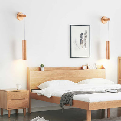 NatureGlow Wandlamp - Minimalistisch Ontwerp met Houten Accenten